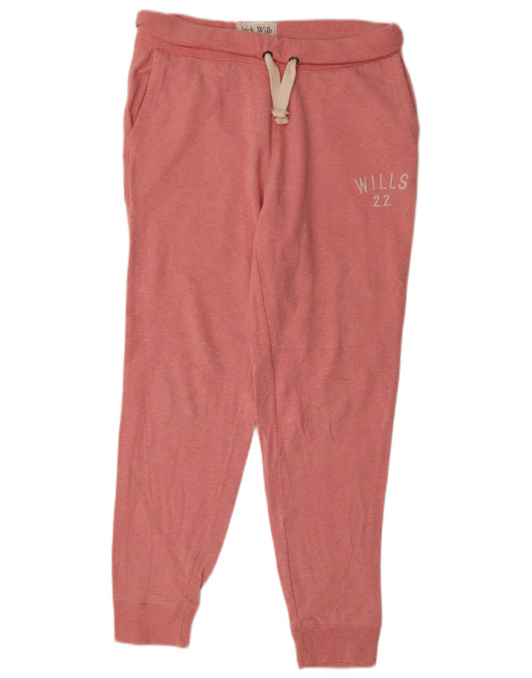 Jack Wills Pantalon de survêtement pour femme Joggers UK 12 Rose moyen moucheté
