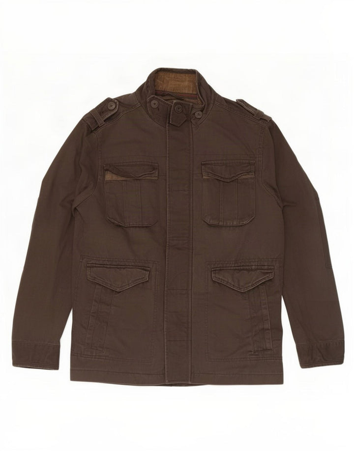 Fat Face Veste militaire pour homme UK 38 Coton marron moyen