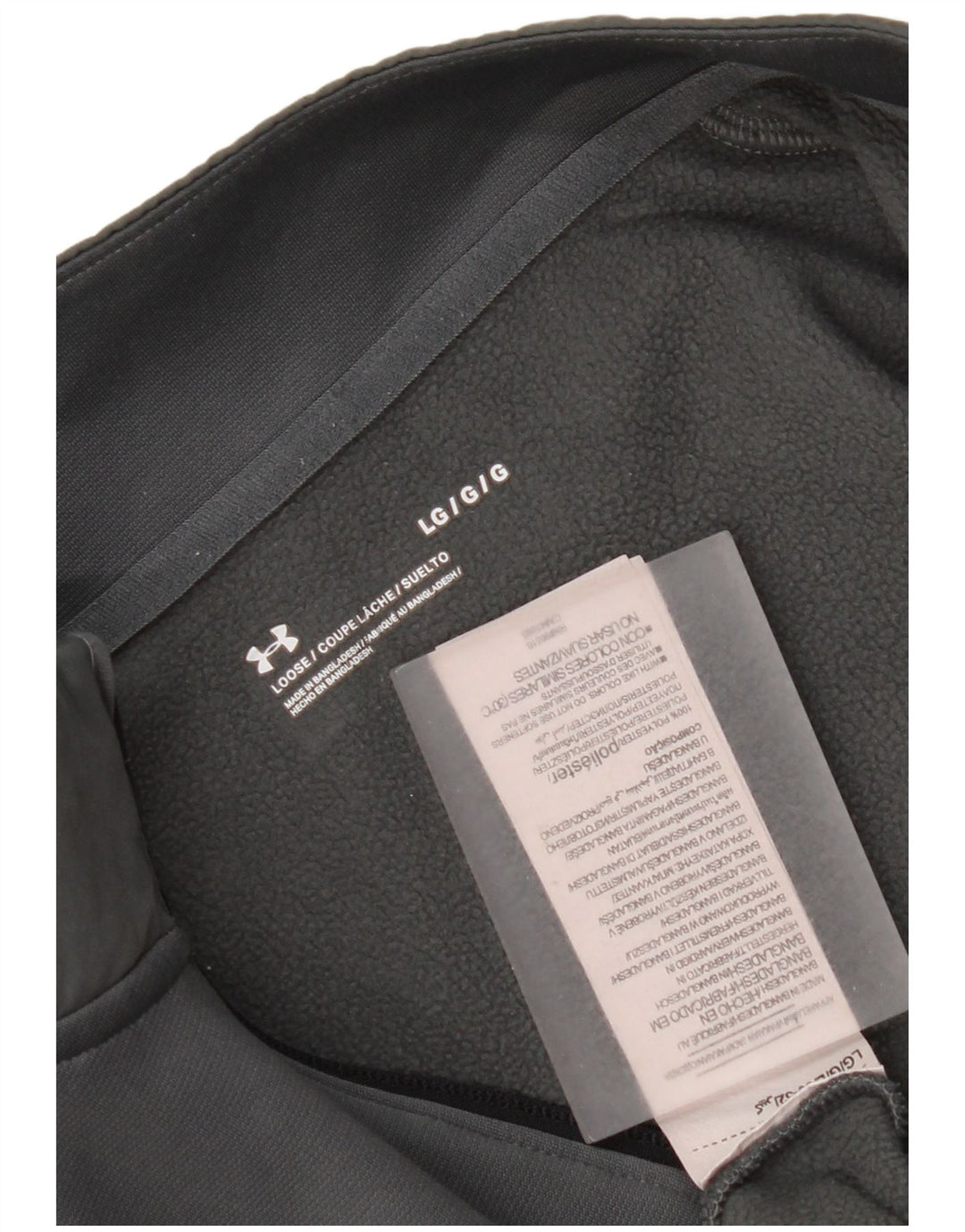 Under Armour Sweat-shirt à col zippé pour homme, grand gris, polyester