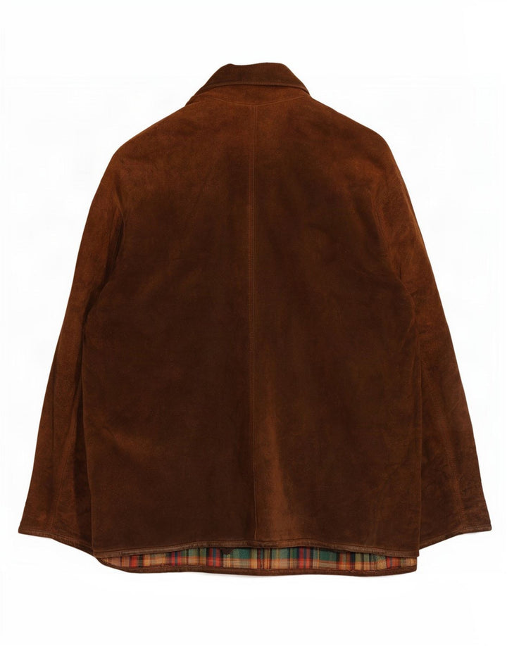 Thornton Bay Veste en daim pour homme UK 44 2XL Cuir marron