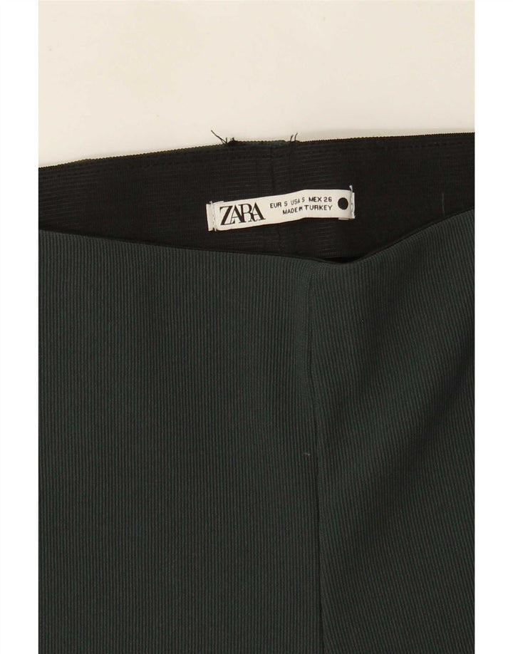 Zara Legging évasé pour femme UK 8 Small Vert