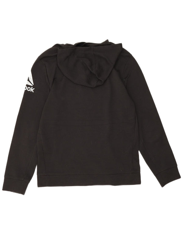 Reebok Pull à Capuche Graphic Homme Noir Moyen Polyester