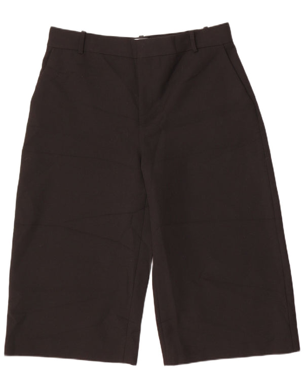 Zara Femme Pantalon Capri Taille Haute XL Noir