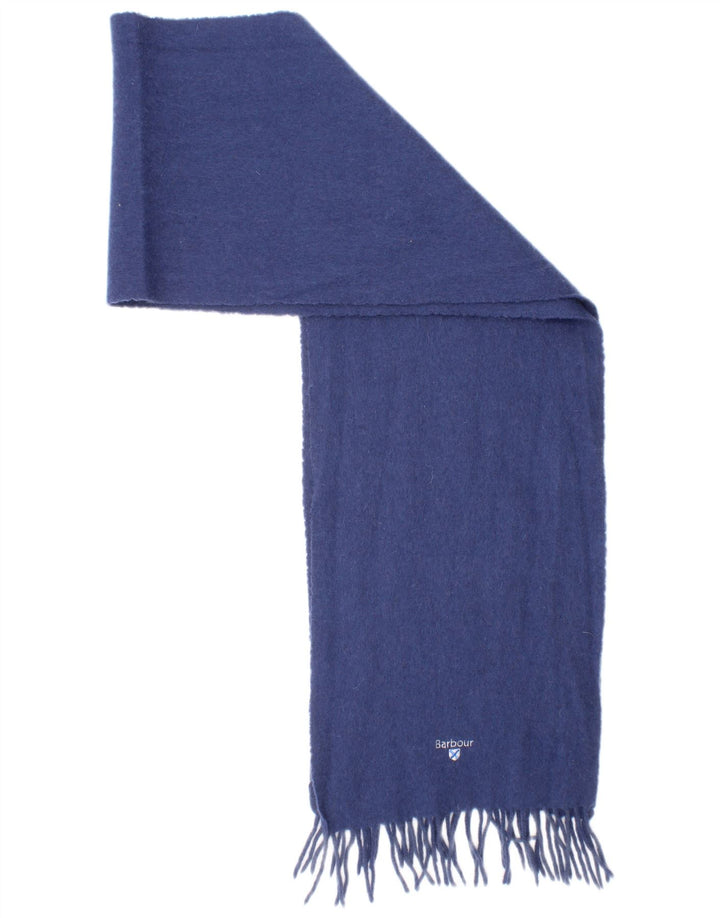 Barbour Écharpe rectangulaire pour hommes taille unique en laine bleue