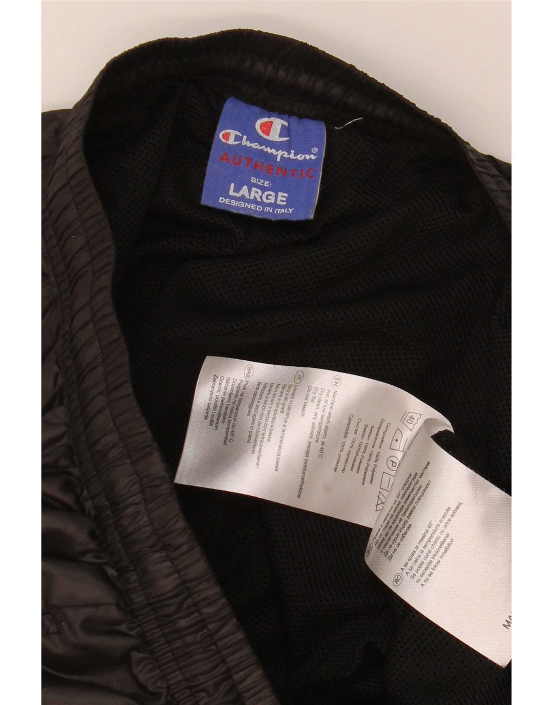 Champion Pantalon de survêtement pour femme Joggers UK 14 Large Noir Polyester