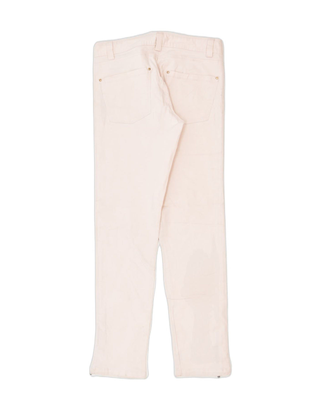 MASSIMO DUTTI Womens Skinny Casual Trousers US 4 Small W28 L28 Pink Cotton | Vintage | Thrift | Second-Hand | Used Clothing | Messina Hembry 