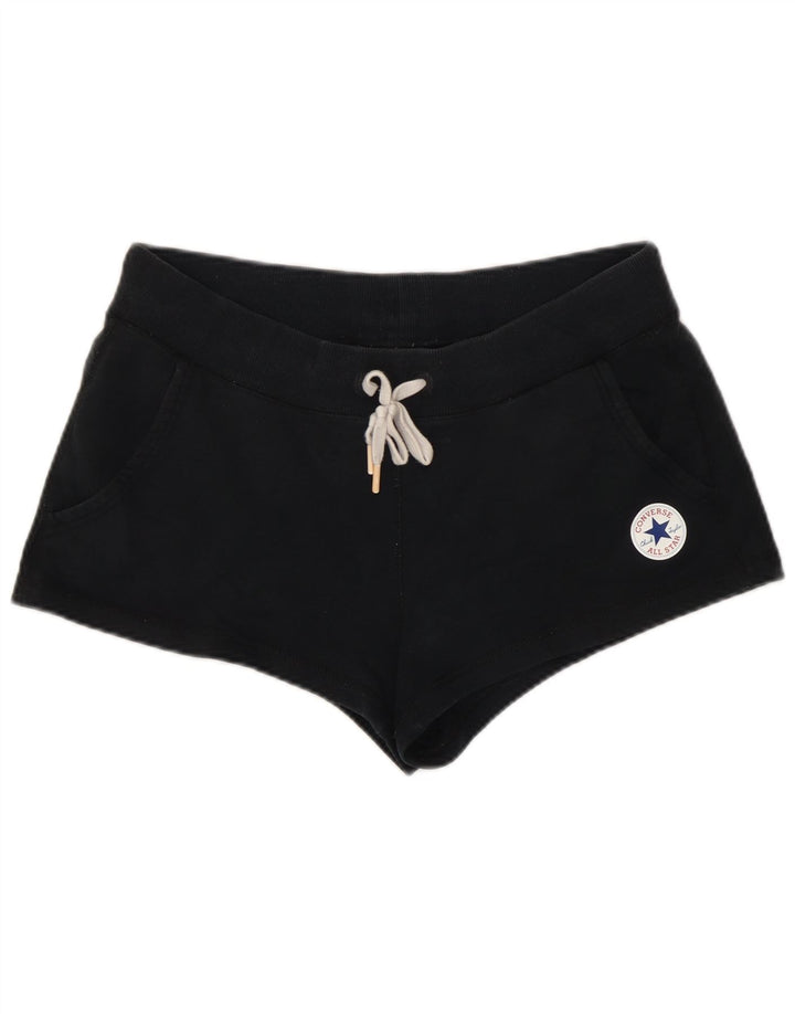 Converse Short de sport pour femme UK 44 en coton noir moyen
