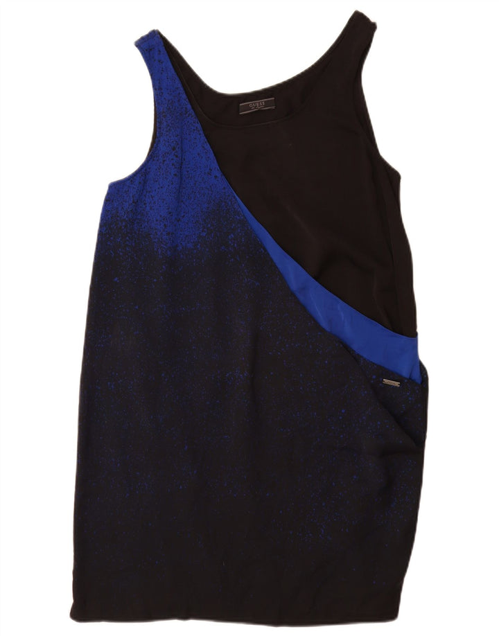 Guess Robe droite sans manches pour femme UK 6 XS Noir Polyester