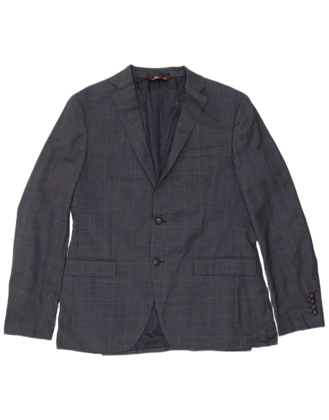 Marks & Spencer Veste blazer slim à 2 boutons pour homme UK 42 XL Bleu marine à carreaux