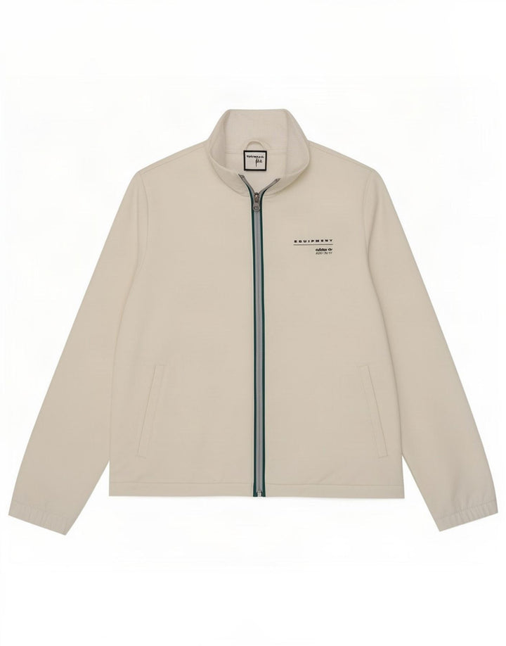 Adidas Veste de survêtement surdimensionnée pour femme UK 6 XS Blanc Polyester