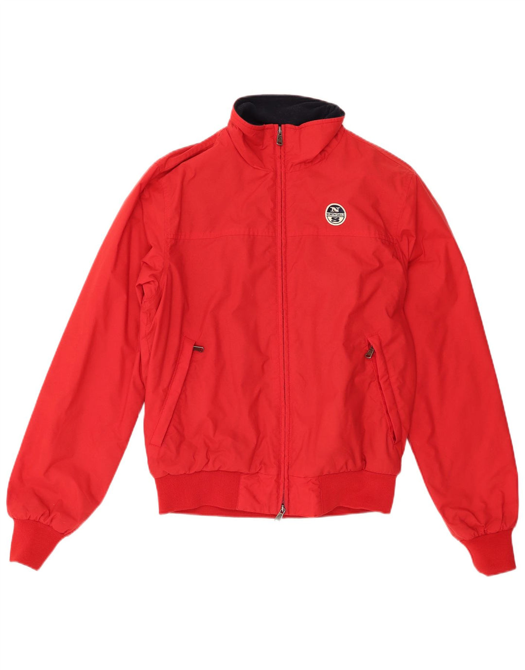 North Sails Veste Bomber Homme UK 38 Rouge Moyen Polyamide