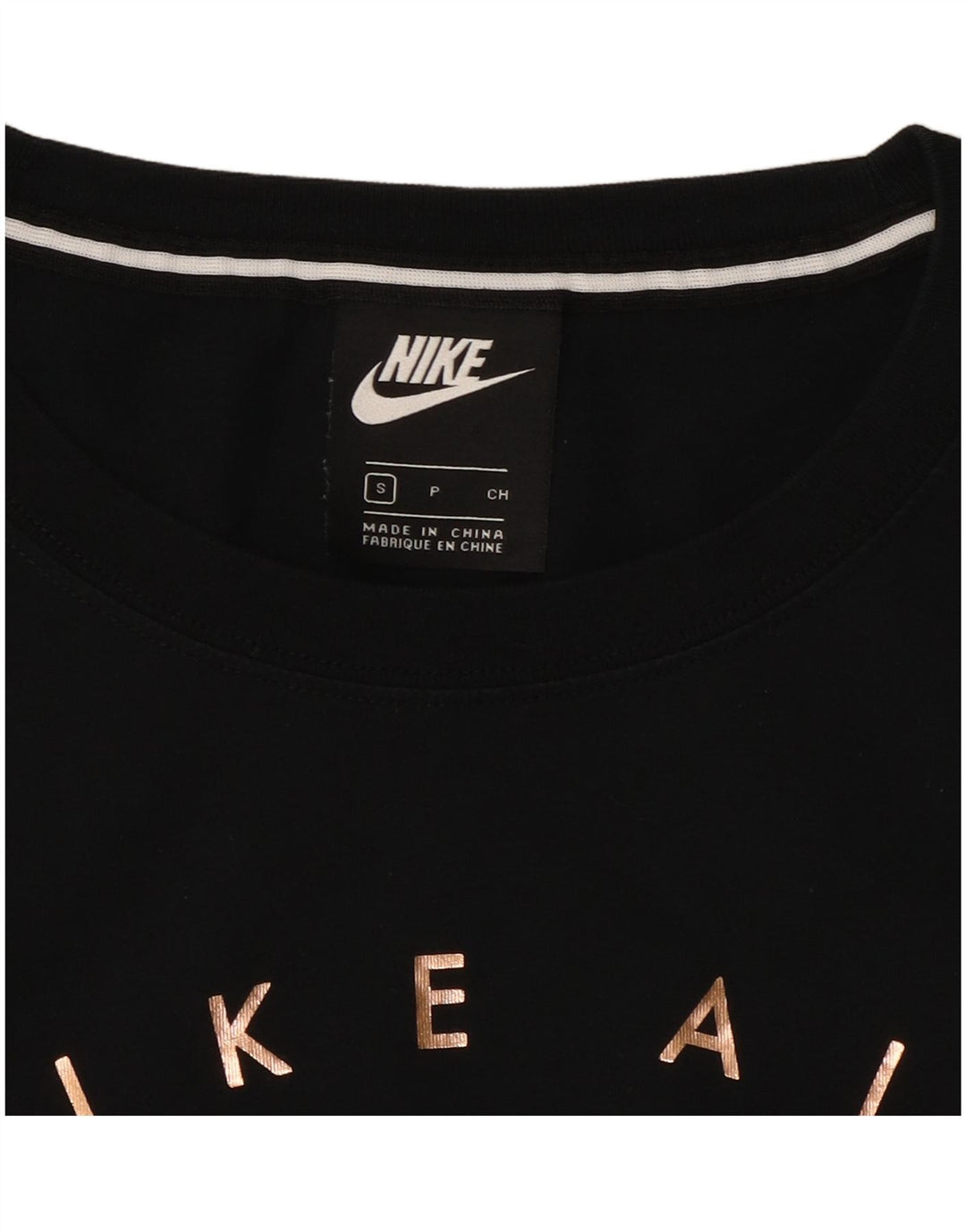 Nike Hommes Air Graphic T-Shirt Haut Petit Noir