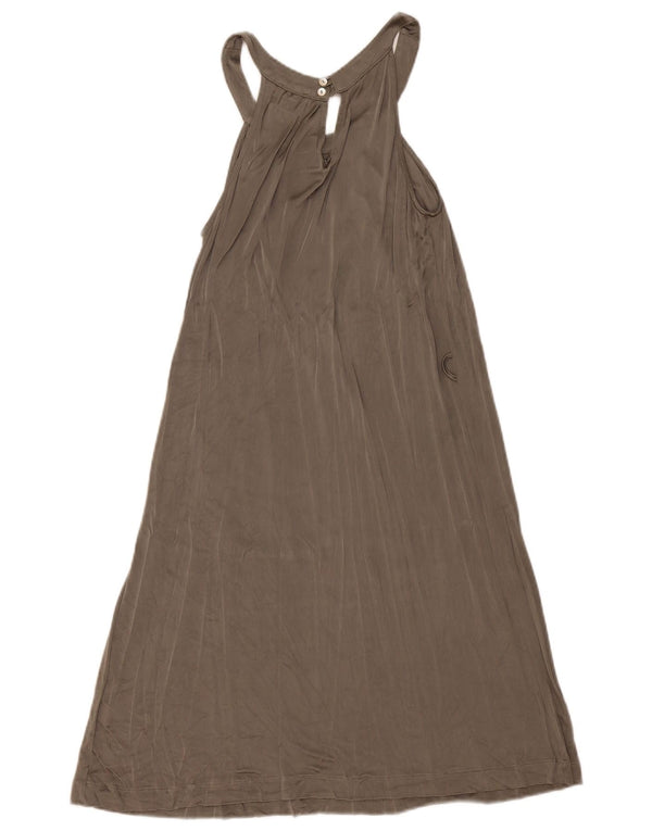 Cerruti 1881 Robe dos nu pour femme UK 10 Petite Viscose Grise