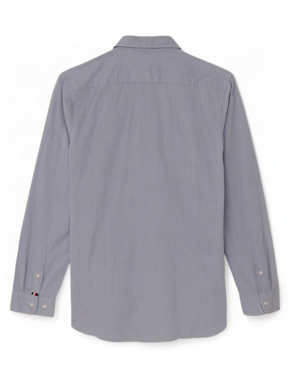 Tommy Hilfiger Chemise Slim Fit 2XL en coton géométrique bleu pour homme