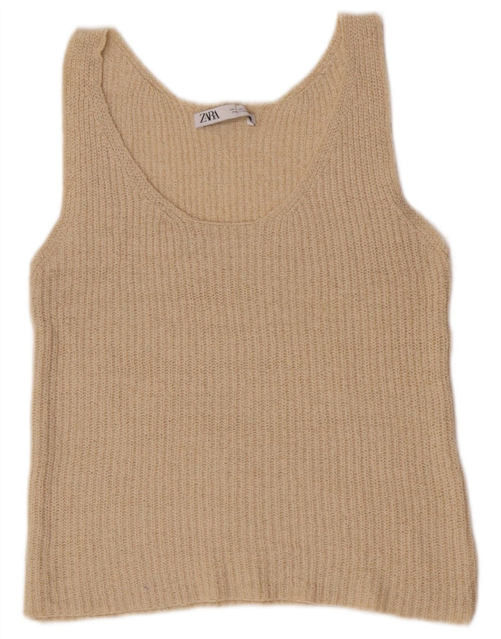 Zara Femme Débardeur UK 14 Large Beige