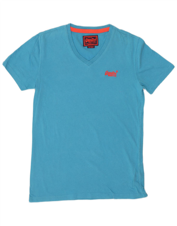 SUPERDRY T-Shirt Homme Top Petit Bleu Coton
