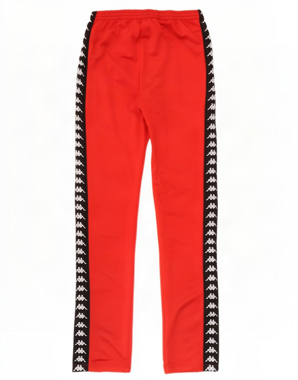 Kappa Pantalon de survêtement évasé graphique pour femme XS Rouge Polyester