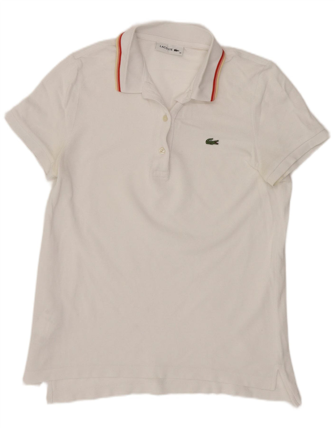 Lacoste Polo Femme Taille 38 Moyen Blanc