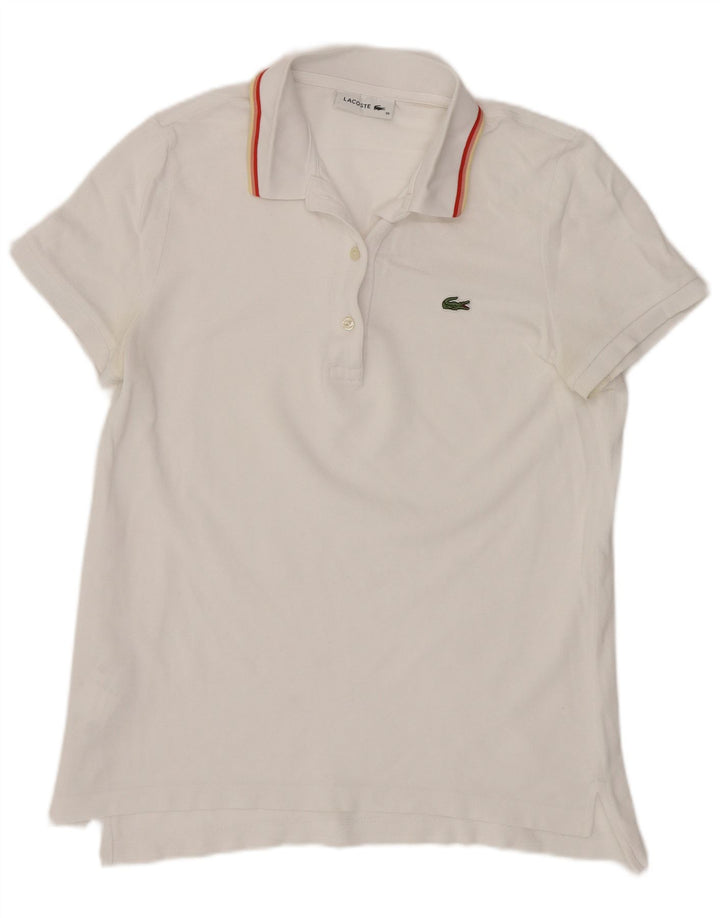 Lacoste Polo Femme Taille 38 Moyen Blanc