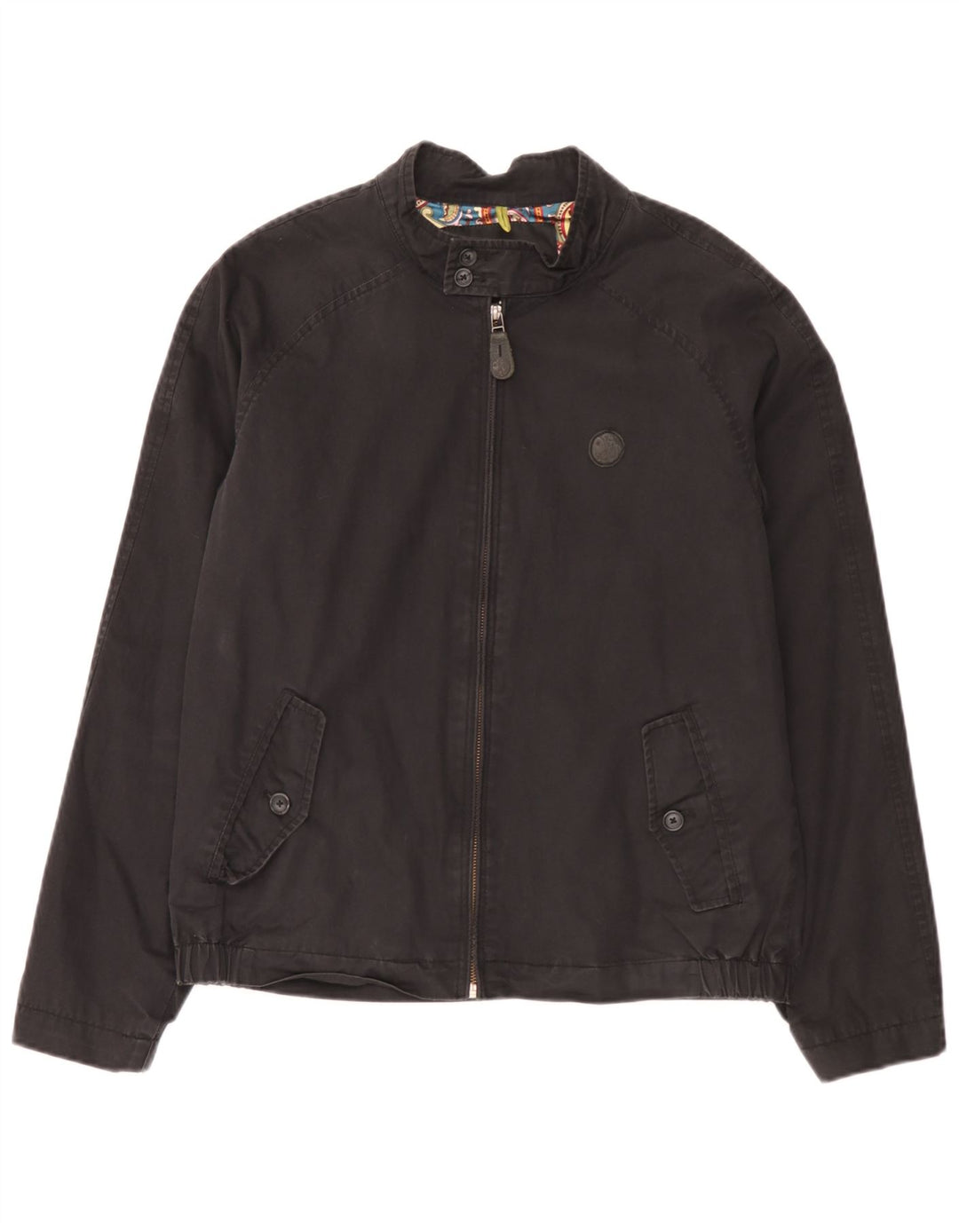 Pretty Green Veste Bomber Homme UK 38 Moyen Noir