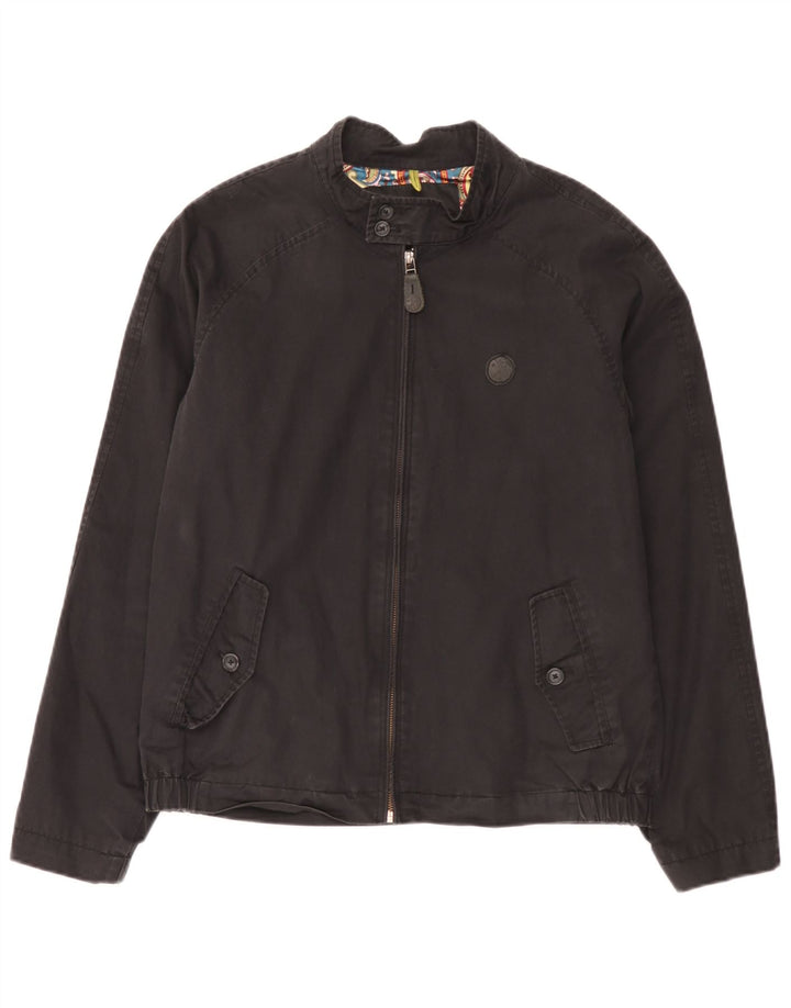 Pretty Green Veste Bomber Homme UK 38 Moyen Noir