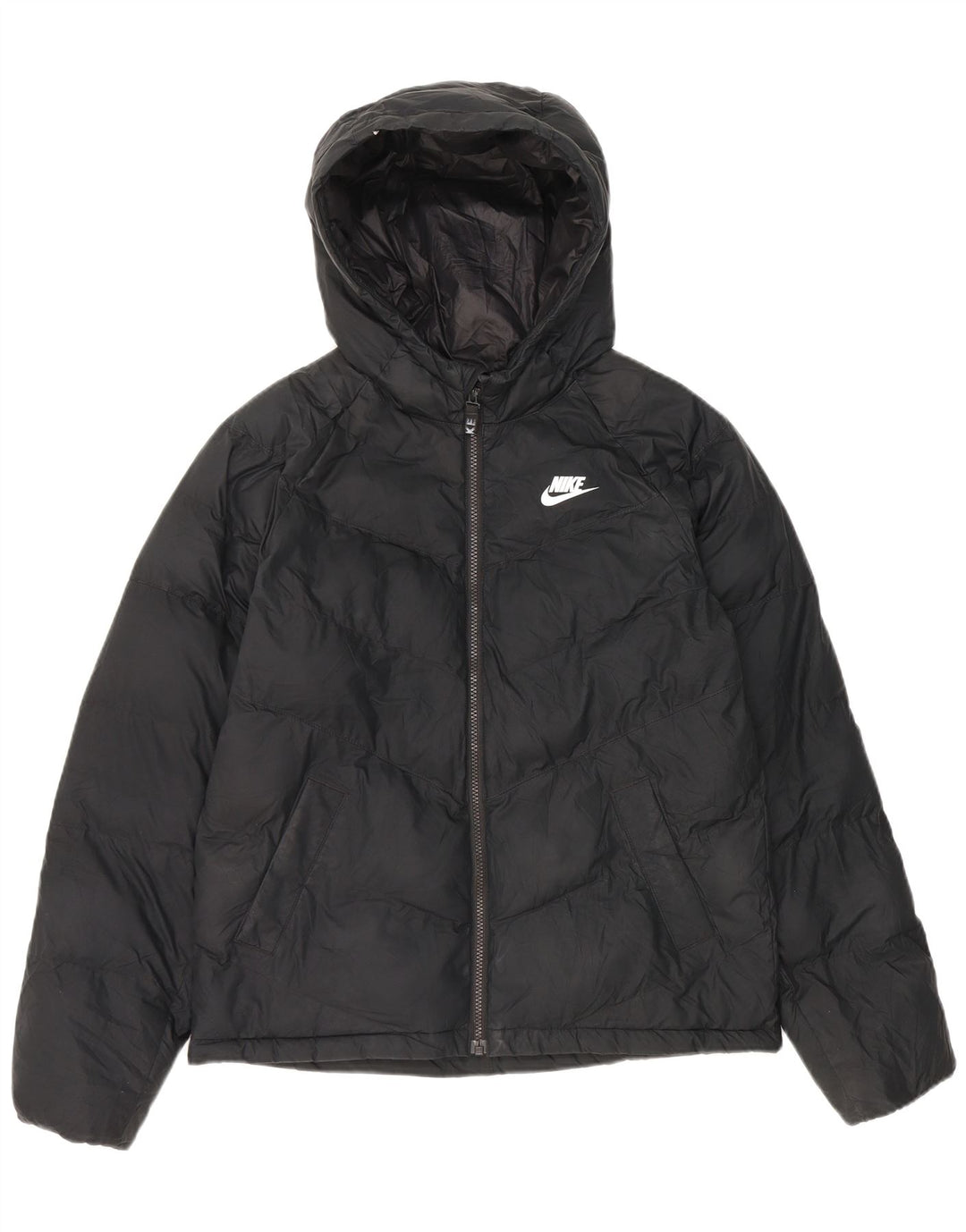 Nike Veste matelassée à capuche pour garçon 13-14 ans XL Noir Polyester