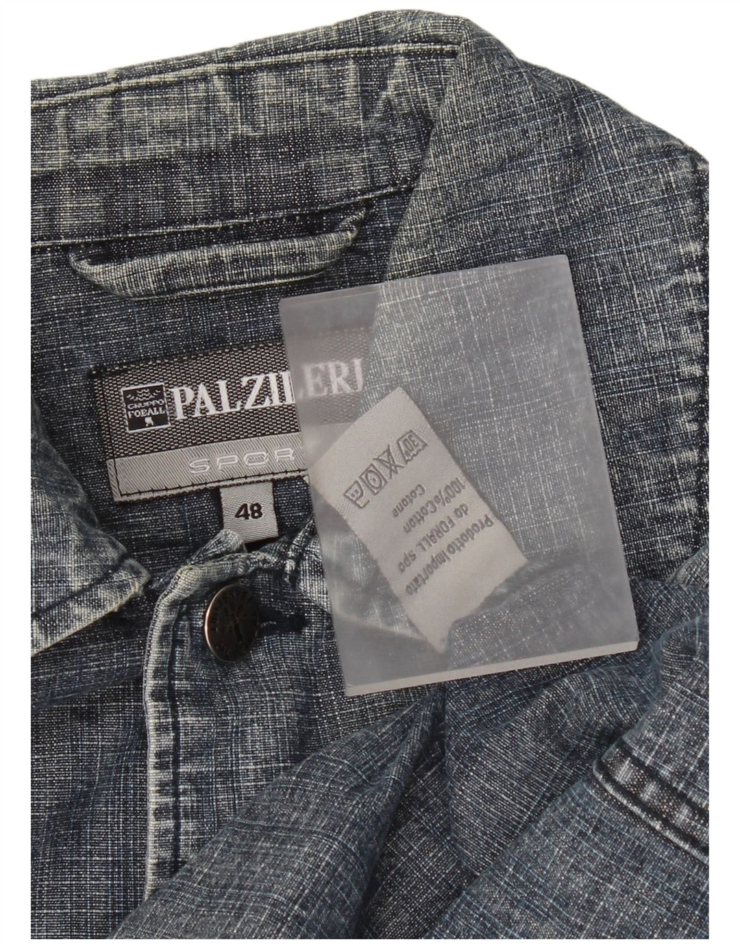 Pal Zileri Veste en Jean Homme IT 48 Bleu Moyen Coton