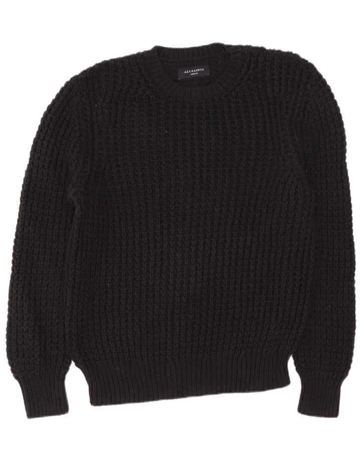 All Saints Pull Col Rond Homme Noir Moyen Coton