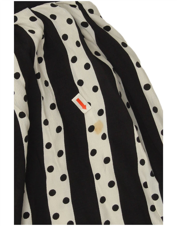 Wichele Femme Jupe Évasée IT 42 Medium W30 Viscose Rayée Blanche