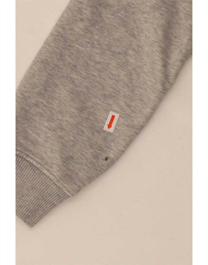 Tommy Hilfiger Sweat-shirt court surdimensionné pour femme UK 10 Petit Gris