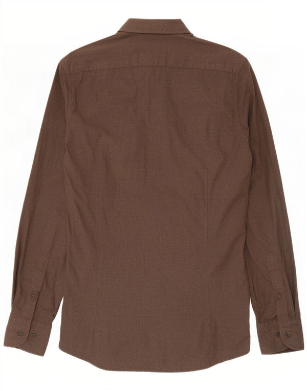 Massimo Dutti Chemise Homme Petit Marron Coton