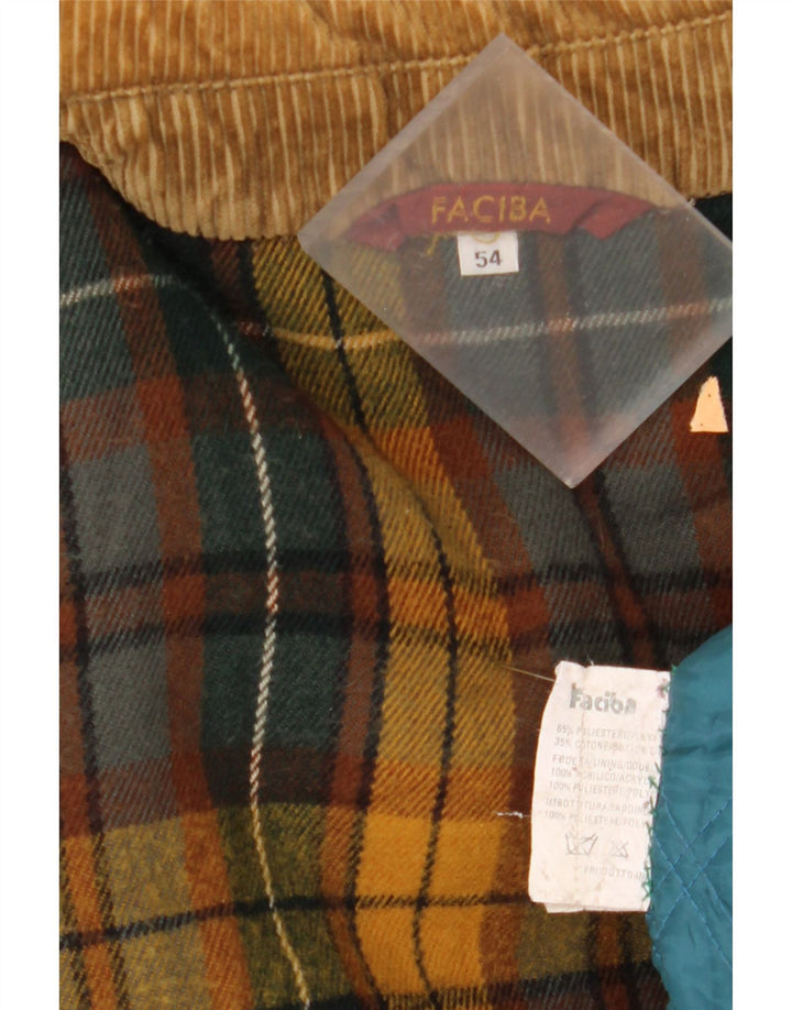 Faciba Manteau à capuche pour homme IT 54 2XL Kaki Polyester