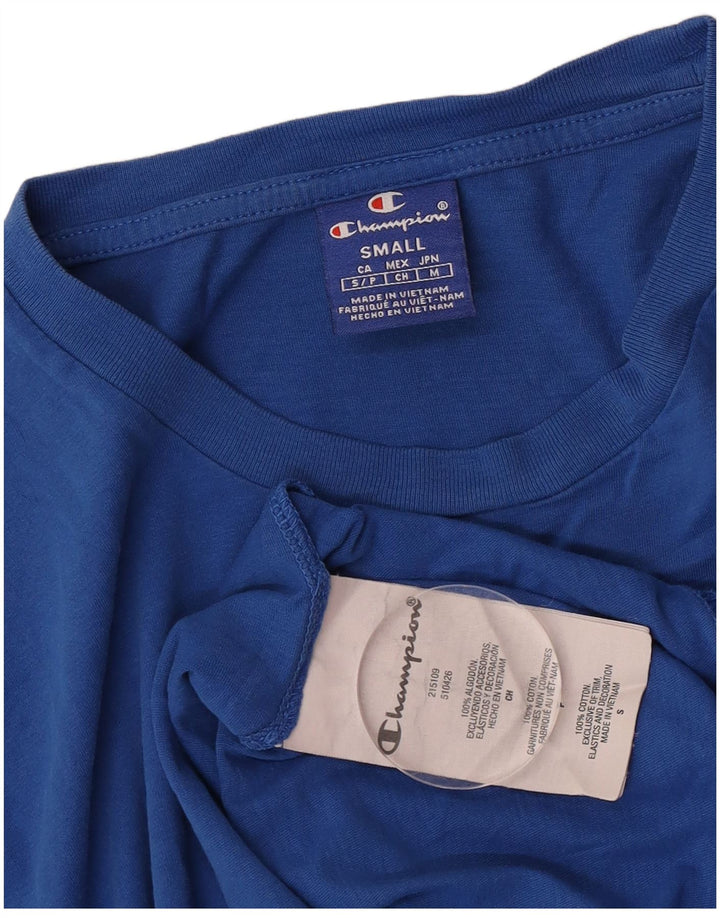 Champion T-Shirt Graphique Homme Petit Bleu Coton
