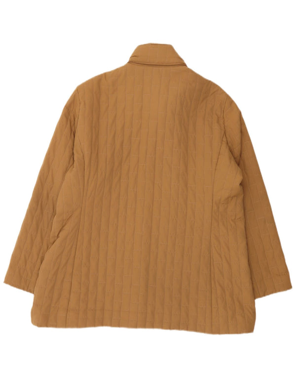 ELENA MIRO Veste matelassée à capuche coupe ample pour femme UK 14 Large Beige