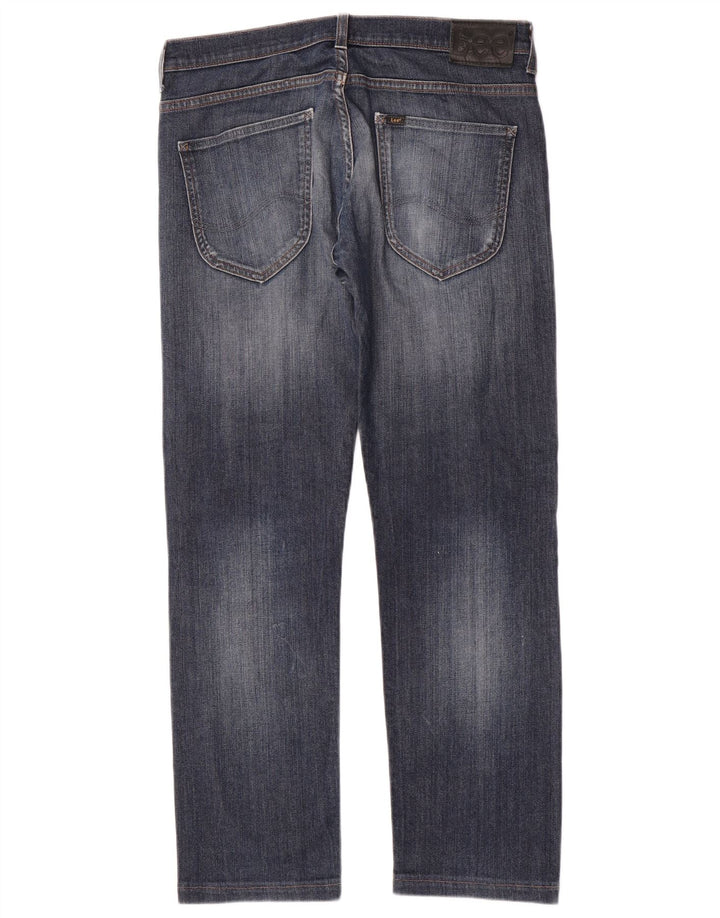 Lee Jean Droit Powell Homme W33 L30 Bleu Coton