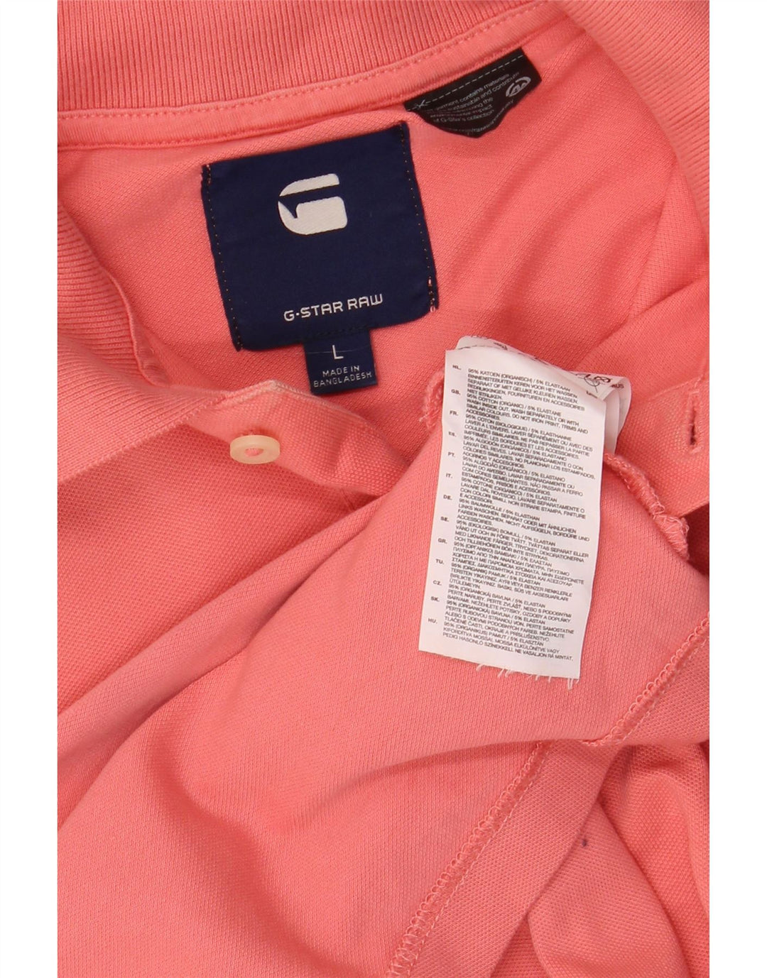 G-STAR Polo Homme Large Rose Coton