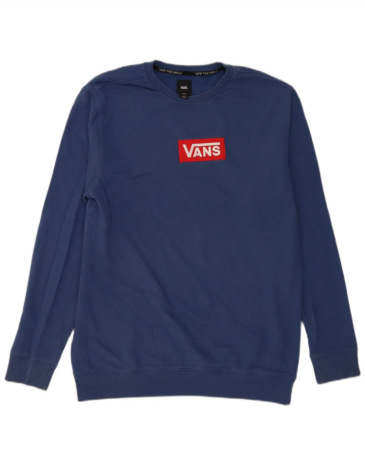 Vans Sweat-shirt pour homme en coton bleu Taille L