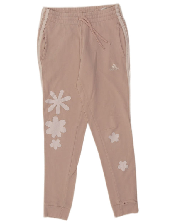 Adidas Pantalon de survêtement graphique pour femme Joggers UK 4/6 XS Rose Floral