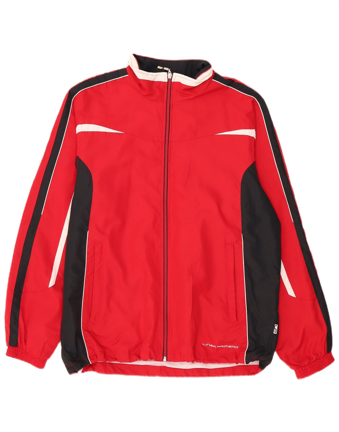 Linea Primero Veste de survêtement pour homme Large Rouge Colorblock Polyester