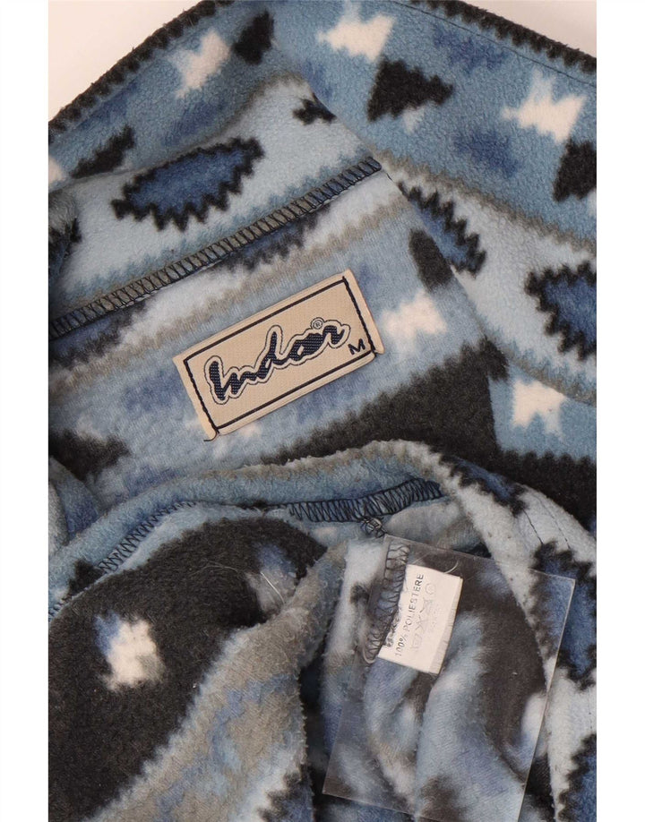 Veste polaire homme vintage UK 38 Bleu Moyen Fair Isle Polyester