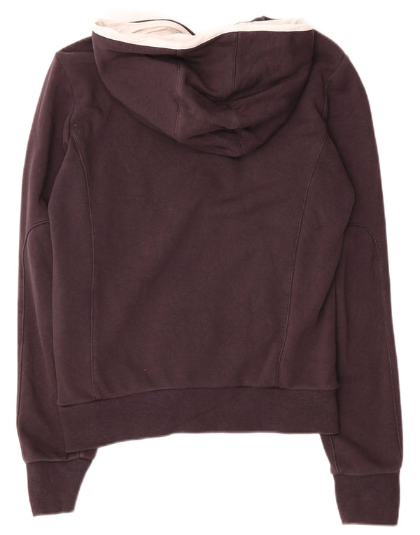 Bikkembergs Pull à capuche boutonné pour femme UK 14 en coton noir moyen