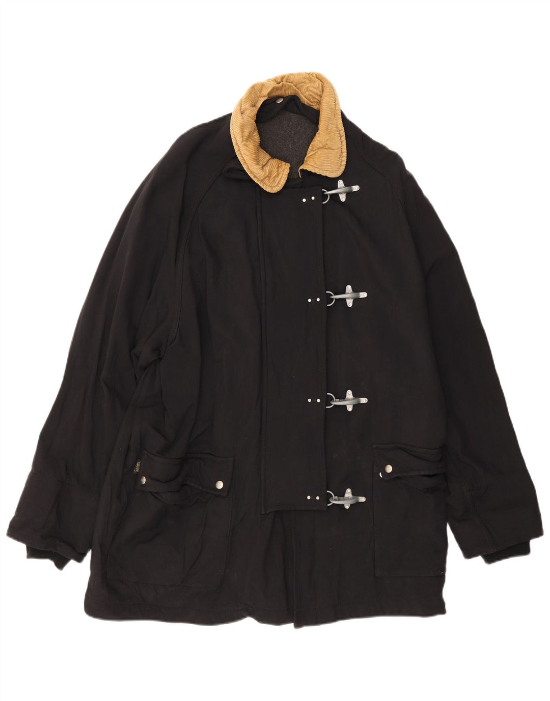 Fay Duffle Coat Femme UK 44 2XL Noir Classique
