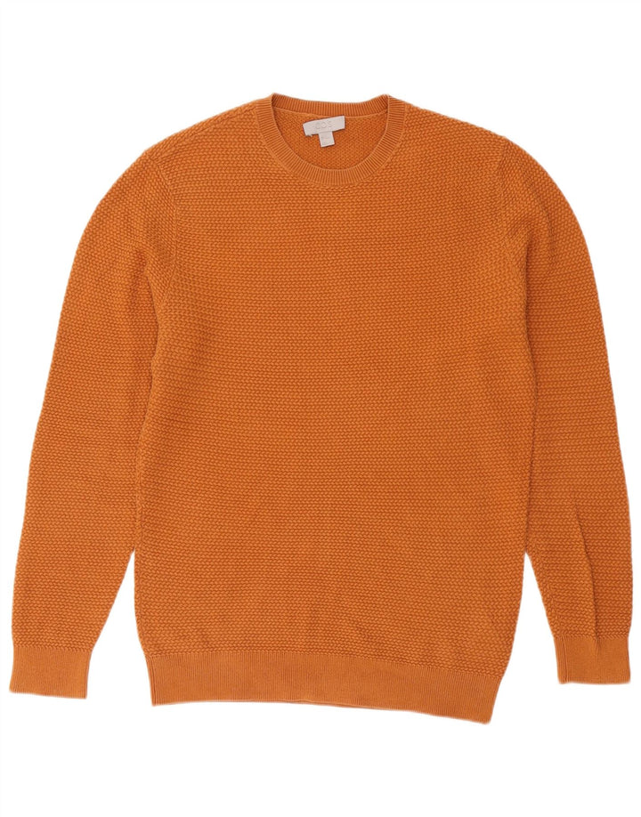 Cos Pull à col rond pour homme Petit coton orange