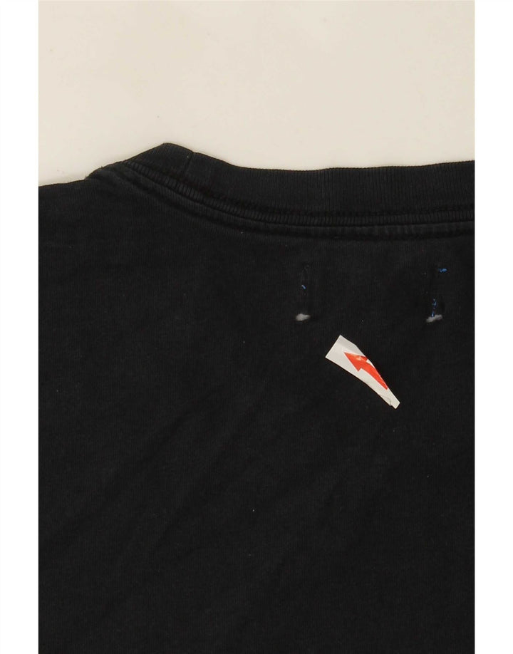 Adidas T-shirt graphique pour homme en coton noir moyen
