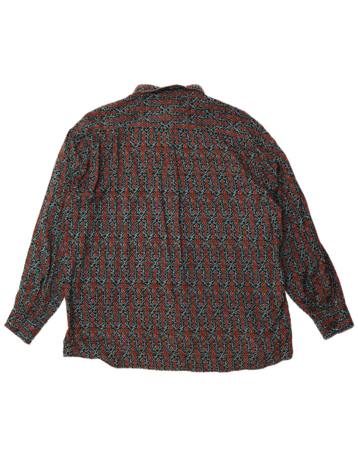 Club D'Amingo Chemise Oversize Femme IT 45/46 Large Multicolore Géométrique