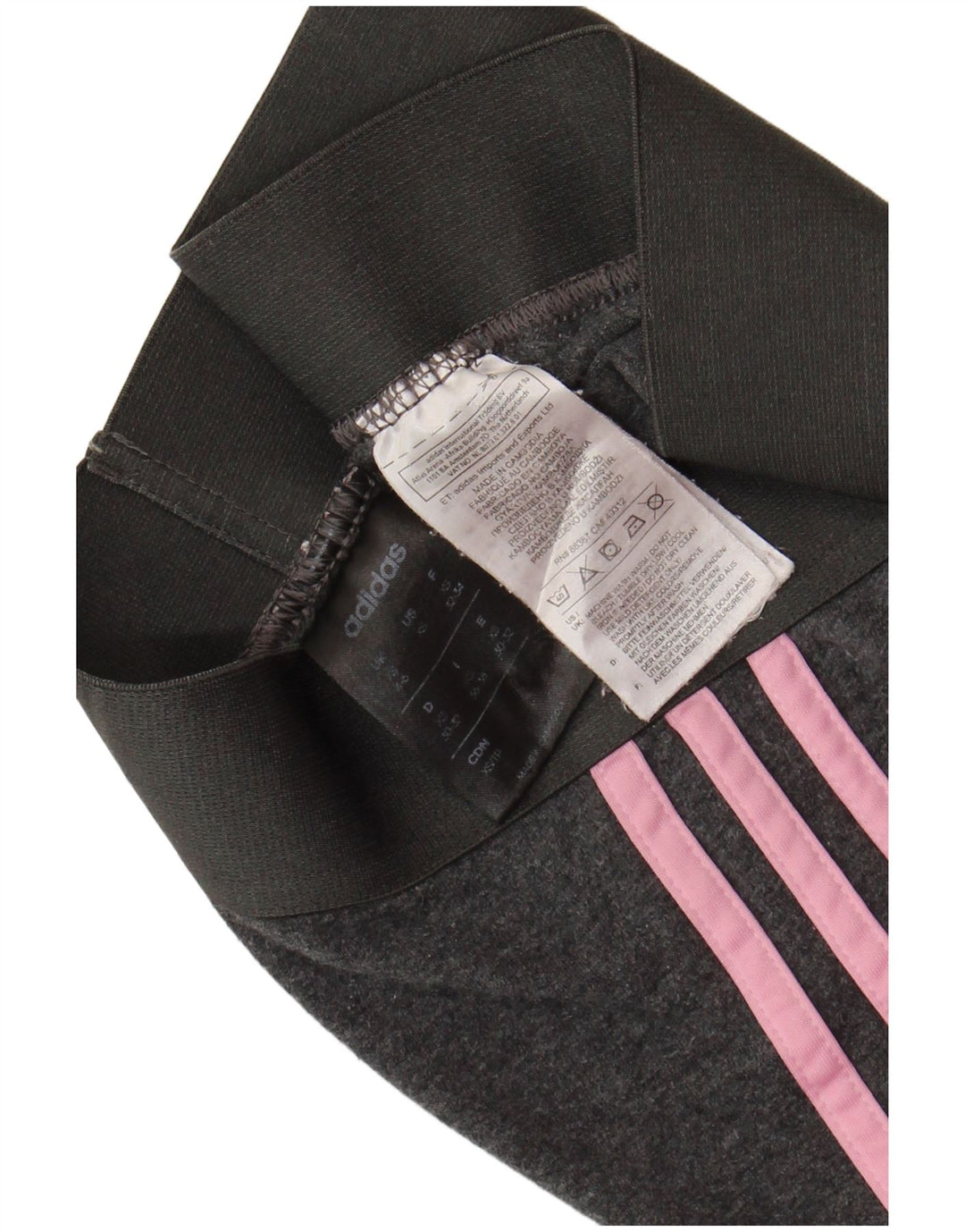 ADIDAS Leggings Femme UK 4/6 XS Gris Coton