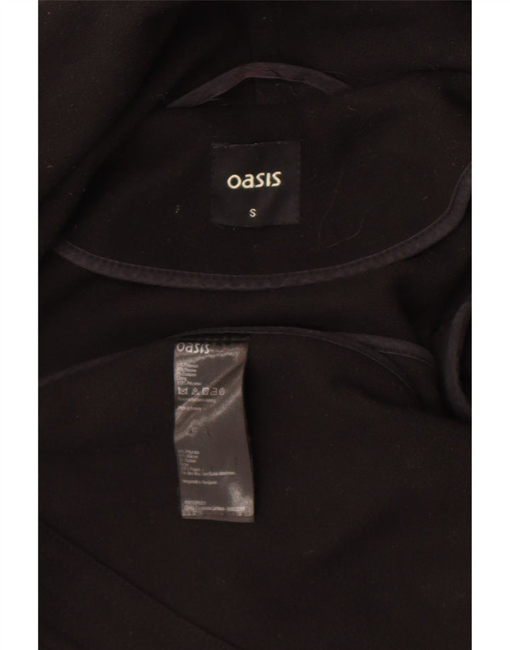 Oasis Pardessus ouvert pour femme UK 10 Small Noir Polyester