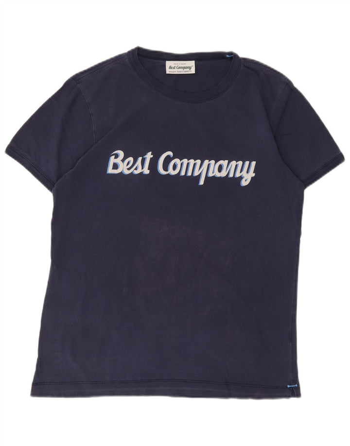 BEST COMPANY T-Shirt Graphique Homme Petit Bleu Marine