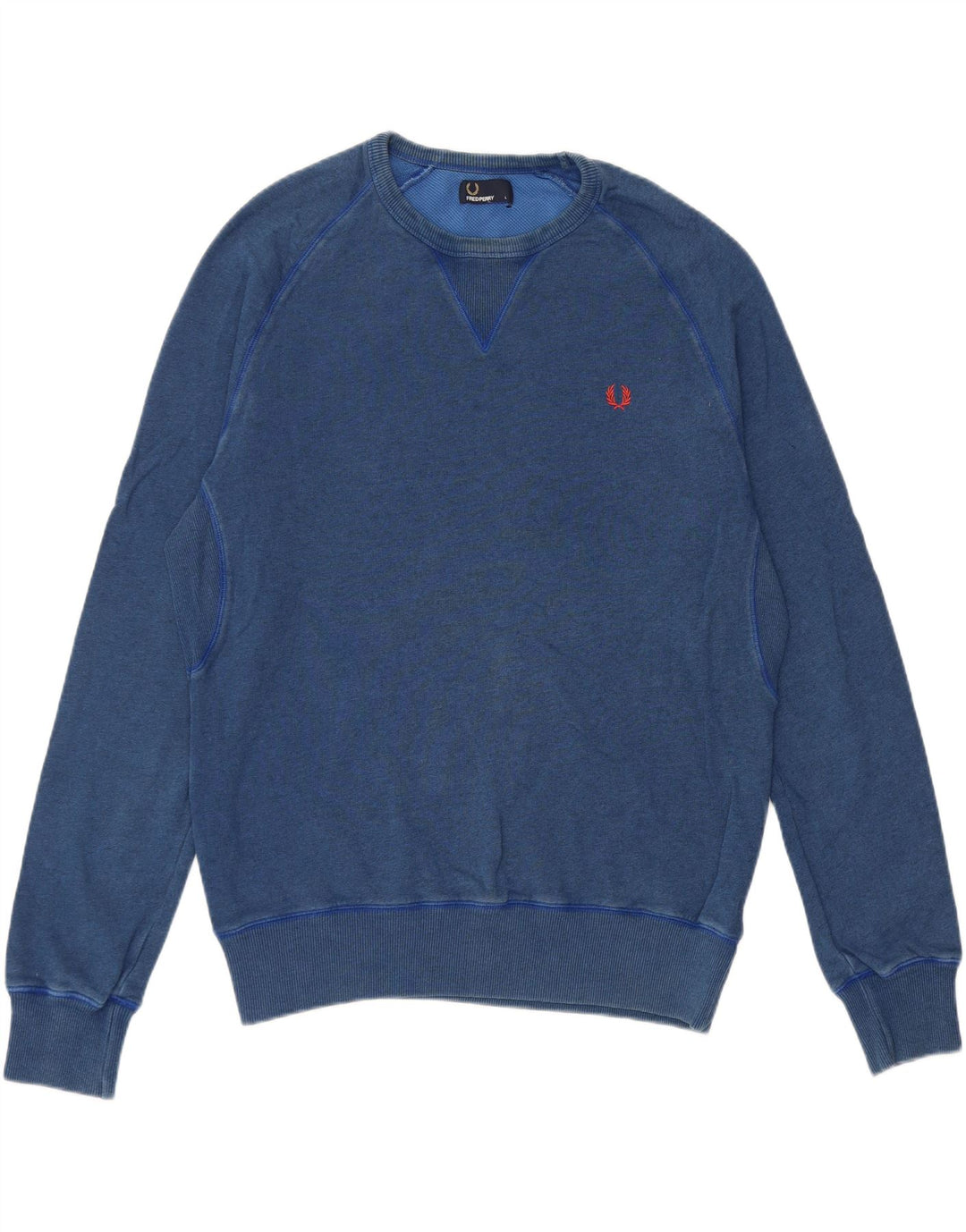 Fred Perry Sweat-shirt pour homme en coton bleu Taille L