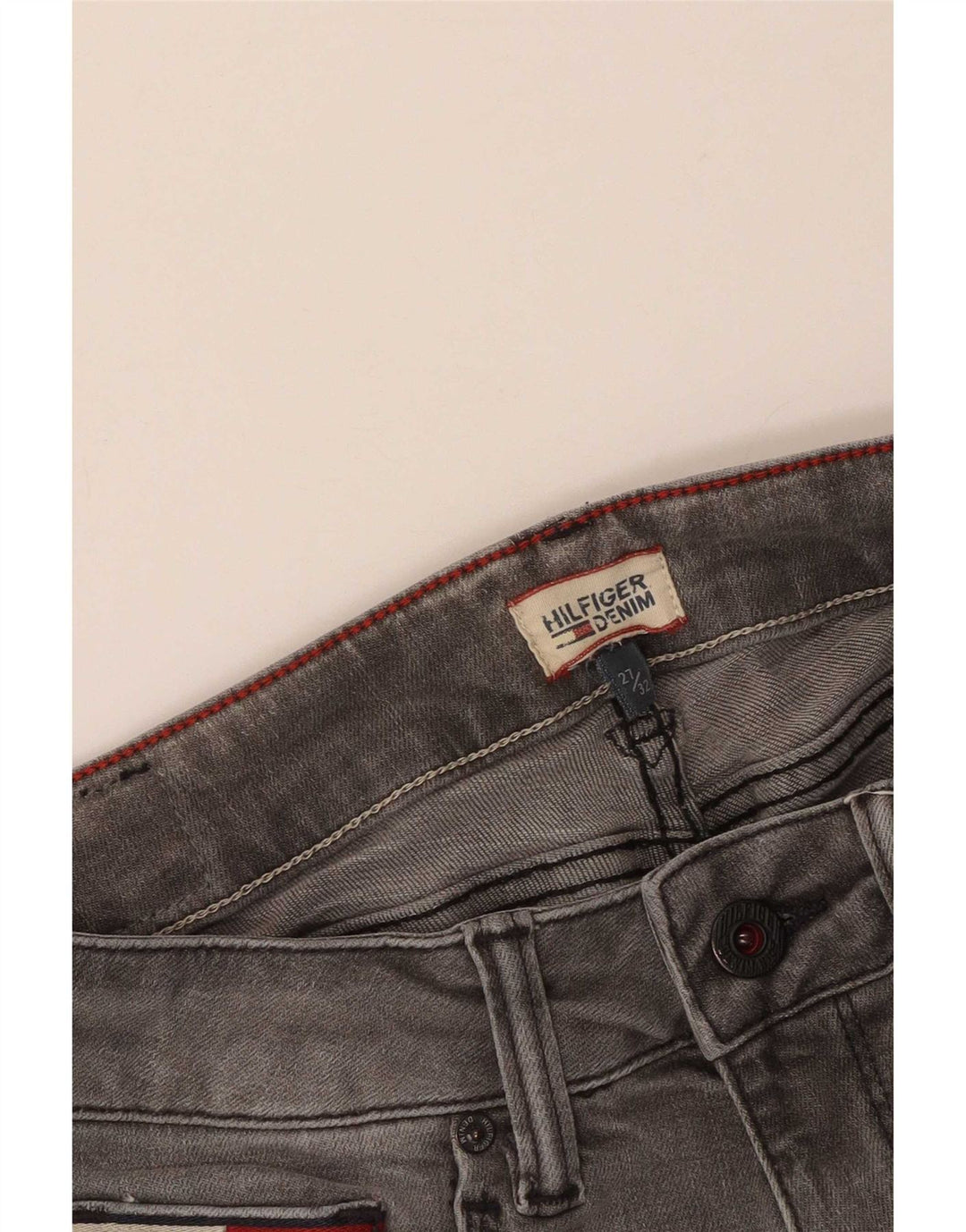 Tommy Hilfiger Jean Slim Femme W27 L32 Gris